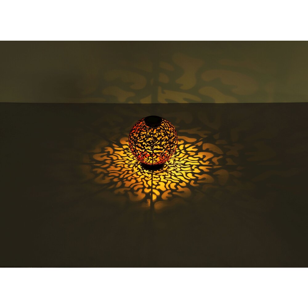 lampe solaire Globo LED Noir, 1 lumière