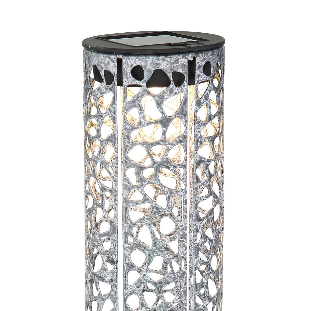 lampe solaire Globo LED Argenté, 1 lumière