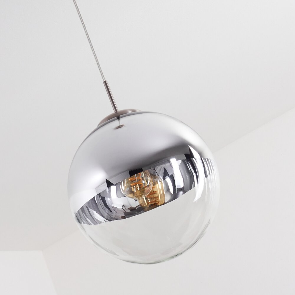 Suspension Degevos Nickel mat, 1 lumière