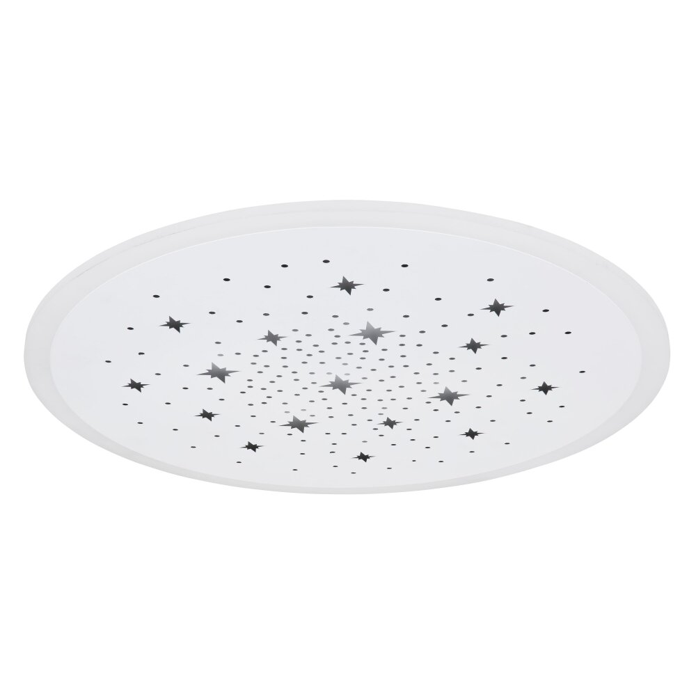 Plafonnier Globo MURPHY LED Blanc, 1 lumière, Télécommandes, Changeur de couleurs