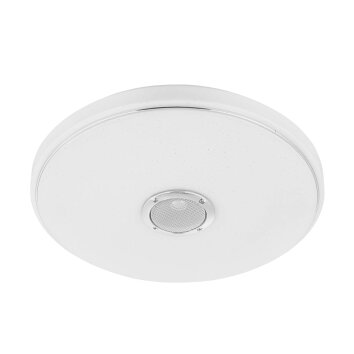 Plafonnier Eglo MILAZZO LED Blanc, 1 lumière, Télécommandes, Changeur de couleurs