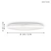 Plafonnier Eglo FRANIA-M LED Blanc, 1 lumière, Détecteur de mouvement
