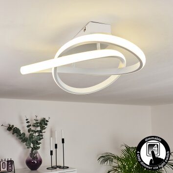 Plafonnier Cochato LED Blanc, 1 lumière