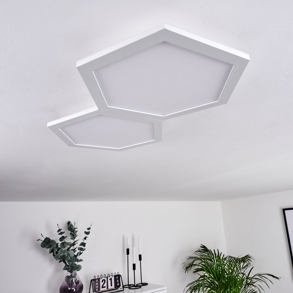 Plafonnier Fanebal LED Blanc, 1 lumière
