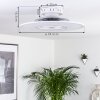 Ventilateur de plafond Marmorta LED Blanc, 1 lumière, Télécommandes