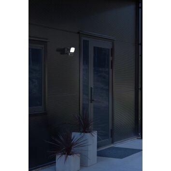 Applique murale d'extérieur Konstsmide Camera-Smart-Light LED Noir, 1 lumière, Détecteur de mouvement