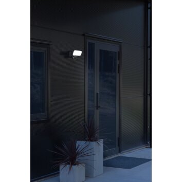 Applique murale d'extérieur Konstsmide Camera-Smart-Light LED Noir, 1 lumière, Détecteur de mouvement