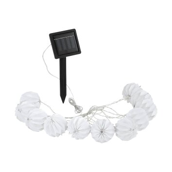 guirlande lumineuse solaire Eglo BALL LED Blanc, 10 lumières