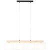 Suspension Brilliant Rayan Bois clair, Noir, 4 lumières