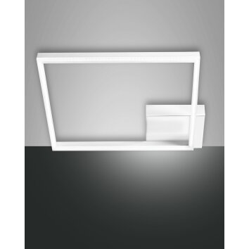 Plafonnier Fabas Luce Bard LED Blanc, 1 lumière