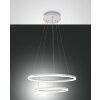 Suspension Fabas Luce Giotto LED Blanc, 1 lumière