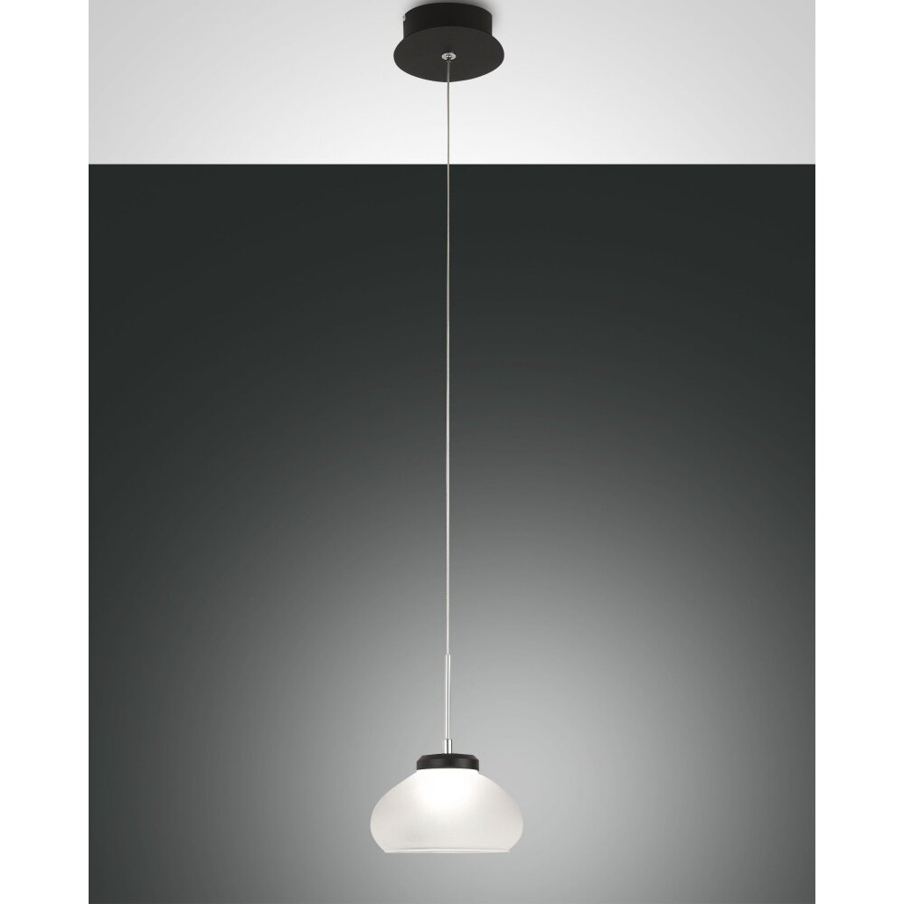 Suspension Fabas Luce Arabella LED Noir, 1 lumière main product photo