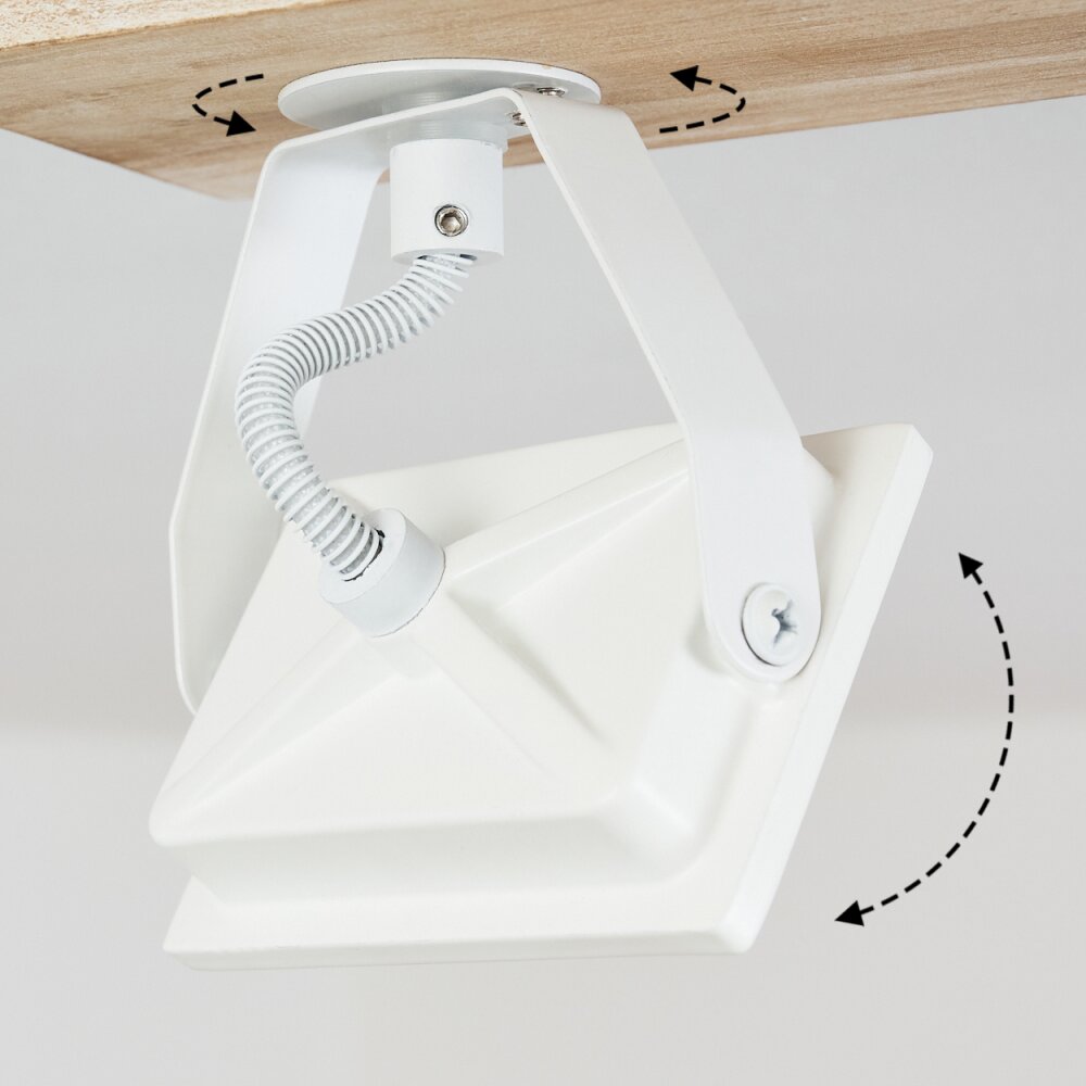 Plafonnier Giresta LED Écru, Blanc, 1 lumière