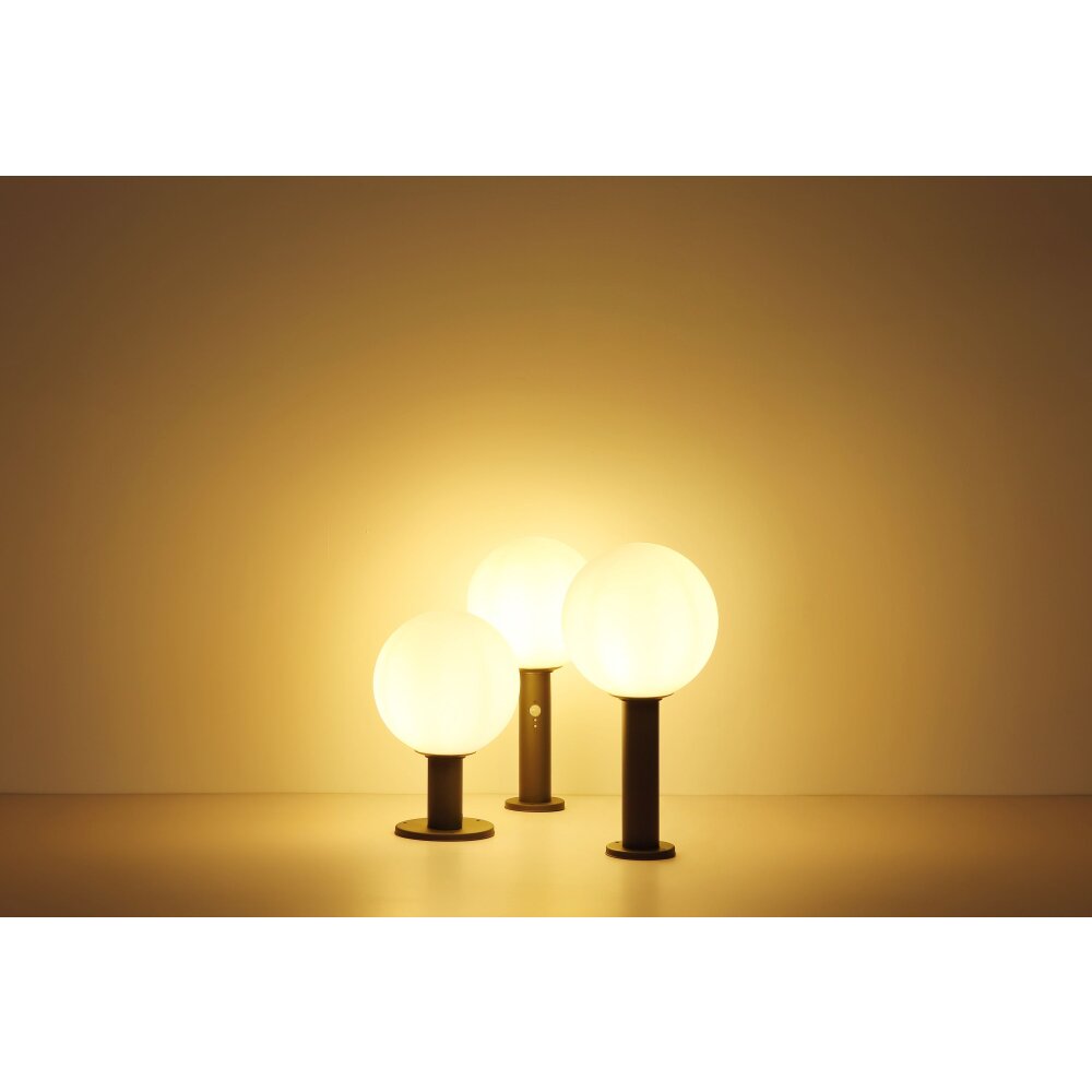 Borne lumineuse Globo OSSY Anthracite, 1 lumière
