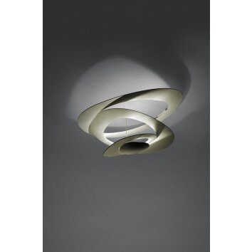 Plafonnier Artemide Pirce Mini LED Or, 1 lumière