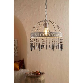 Suspension Eglo-Leuchten STEELEVILLE Noir, Transparent, 1 lumière Suspension Eglo-Leuchten STEELEVILLE Noir, Transparent, 1 lumière