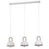 Suspension Eglo-Leuchten CALMANERA Laiton, Blanc, 3 lumières