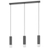 Suspension Eglo-Leuchten BUTRANO LED Noir, Argenté, 3 lumières