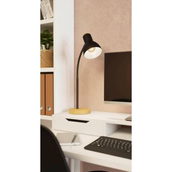 Lampe de table Eglo-Leuchten VERADAL Brun, Noir, 1 lumière
