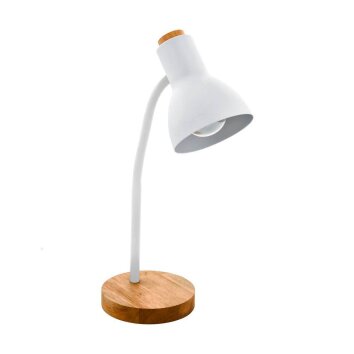 Lampe de table Eglo-Leuchten VERADAL Brun, Blanc, 1 lumière