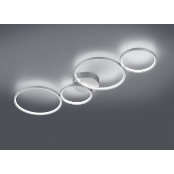 Plafonnier Trio-Leuchten Rondo LED Argenté, 1 lumière