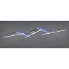 Plafonnier Trio-Leuchten Arvin LED Nickel mat, 2 lumières, Télécommandes, Changeur de couleurs