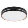 Plafonnier Globo MANNI LED Bronze, Noir, 1 lumière, Télécommandes