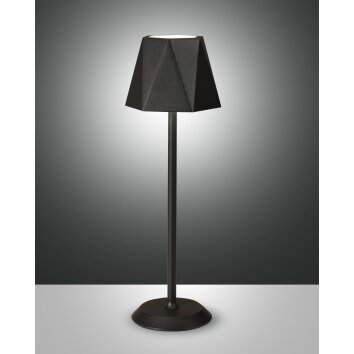 Lampe de table Fabas-Luce KATY LED Noir, 1 lumière