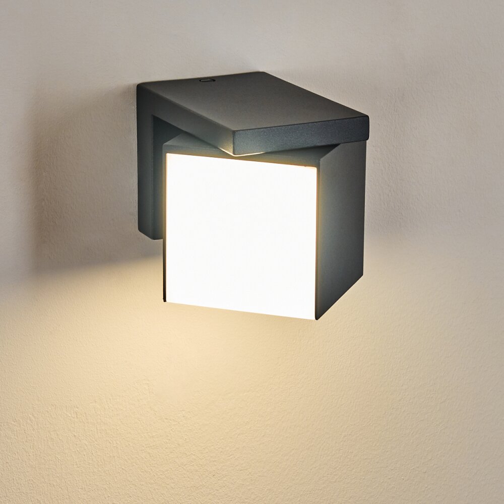 Applique murale d'extérieur Swanek LED Anthracite, 1 lumière