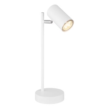 Lampe de table Globo ROBBY Blanc, 1 lumière