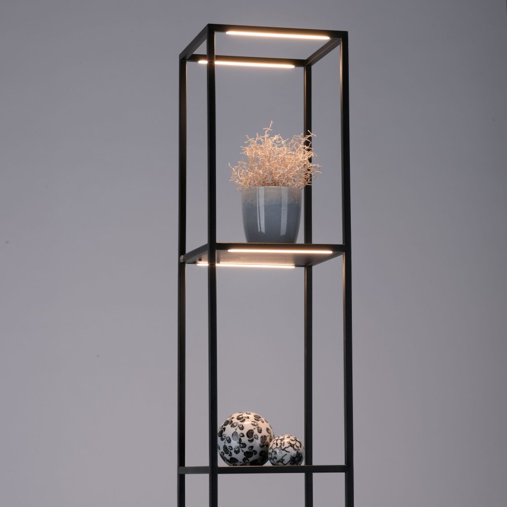 Lampadaire Paul-Neuhaus CONTURA LED Noir, 4 lumières