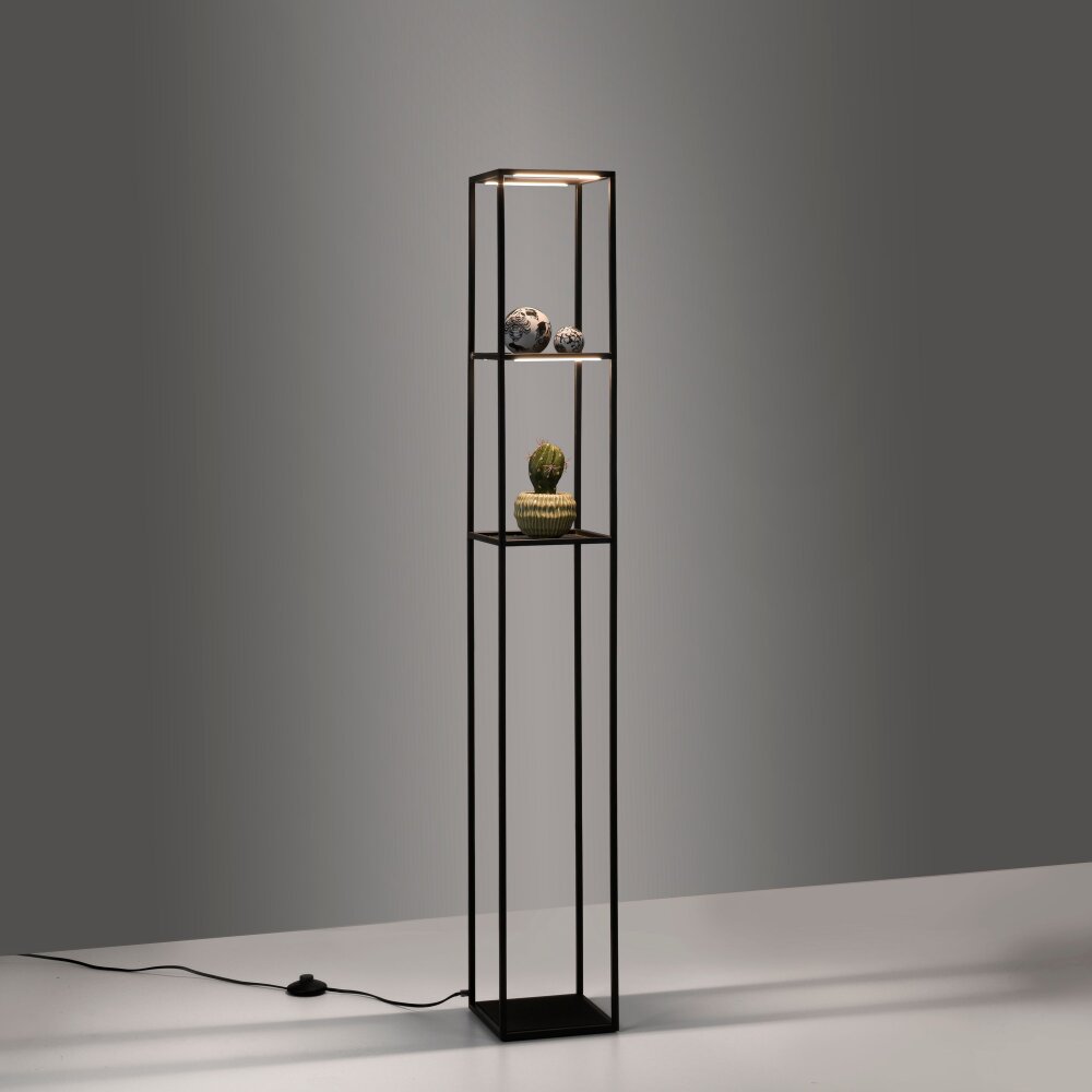 Lampadaire Paul-Neuhaus CONTURA LED Noir, 4 lumières