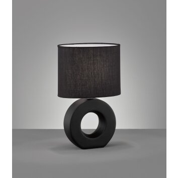 Lampe de table Fischer-Honsel Ponti Noir, 1 lumière