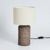 Lampe de table Dambrois Brun, Écru, 1 lumière