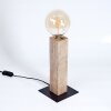 Lampe de table Derville Écru, Noir, 1 lumière