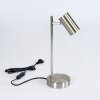 Lampe de table Javel Chrome, Nickel mat, 1 lumière