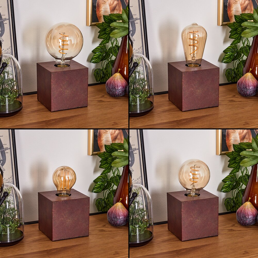 Lampe de table Lagradioule Rouille, 1 lumière