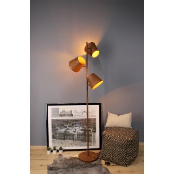 Lampadaire Luce-Design Colt Rouille, 3 lumières