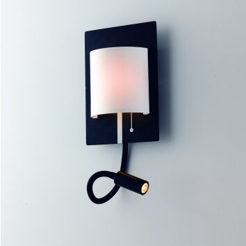 Applique murale Luce-Design Pop LED Noir, 2 lumières