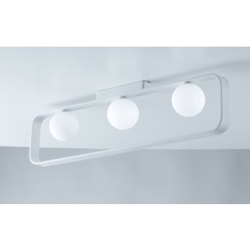 Plafonnier Luce-Design Roxy Blanc, 3 lumières