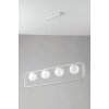 Suspension Luce-Design Roxy Blanc, 4 lumières