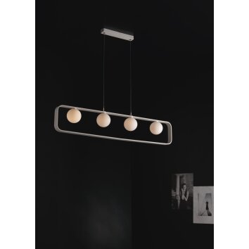 Suspension Luce-Design Roxy Blanc, 4 lumières