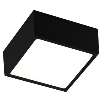 Plafonnier Luce-Design Klio LED Noir, 1 lumière