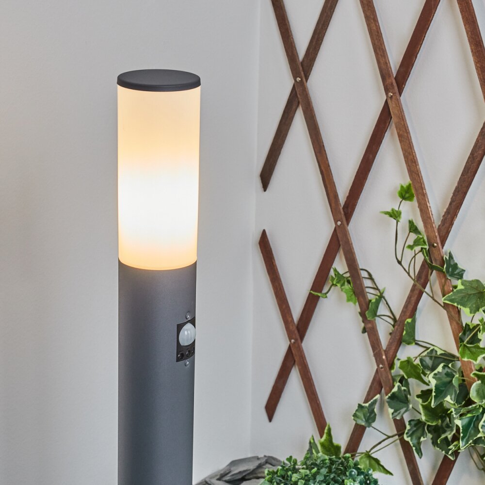 Borne lumineuse Caserta Anthracite, 1 lumière, Détecteur de mouvement
