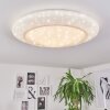 Plafonnier Cresta LED Blanc, 2 lumières, Changeur de couleurs