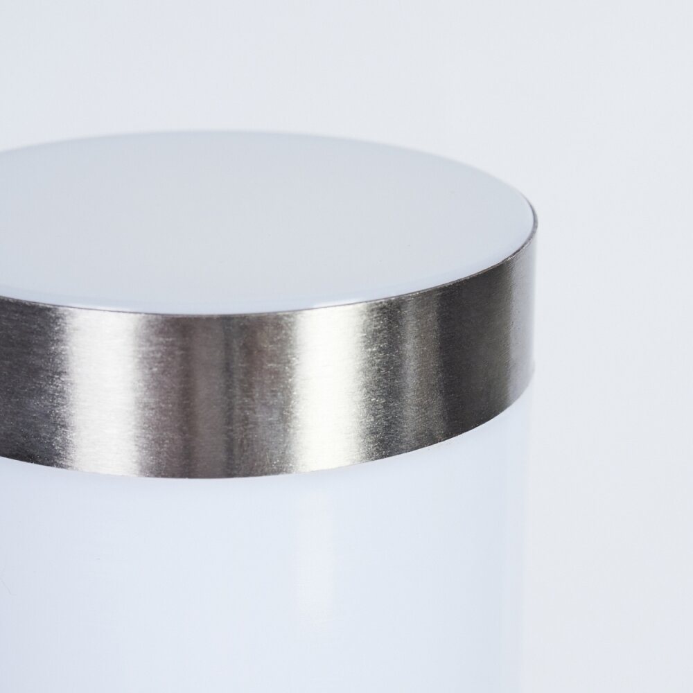 Borne lumineuse Sessa Nickel mat, 1 lumière, Détecteur de mouvement