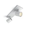 Spot de plafond, kit de base Philips Hue Ambiance White Runner LED Blanc, 2 lumières, Télécommandes