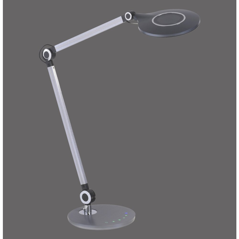 Lampe de table Leuchten-Direkt NIKLAS LED Noir, Argenté, 1 lumière