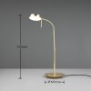 Lampe de table Trio-Leuchten Monza LED Laiton, 1 lumière