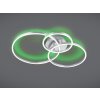Plafonnier Trio-Leuchten Winona LED Nickel mat, 2 lumières, Télécommandes, Changeur de couleurs